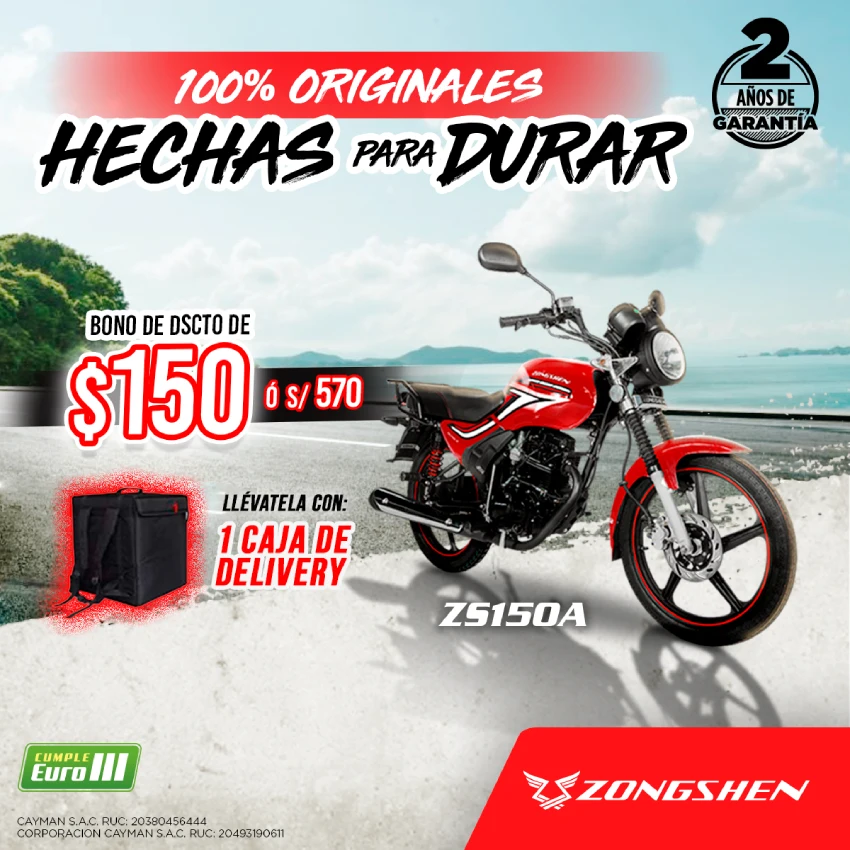 Promoción Hecha para durar ZS150A